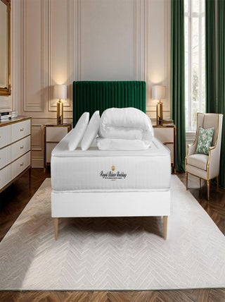 Pack Prêt à dormir avec Matelas Ressorts ensachés et mémoire de forme ROYAL PALACE BEDDING
