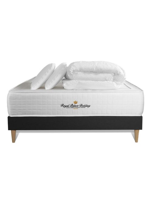 Pack Prêt à dormir avec Matelas Ressorts ensachés et mémoire de forme ROYAL PALACE BEDDING - Kiabi