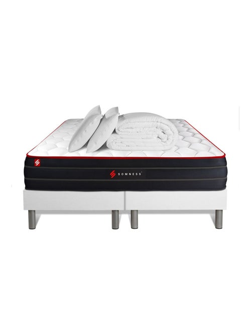Pack Prêt à dormir avec Matelas Ressorts ensachés et mémoire de forme Somness - Kiabi