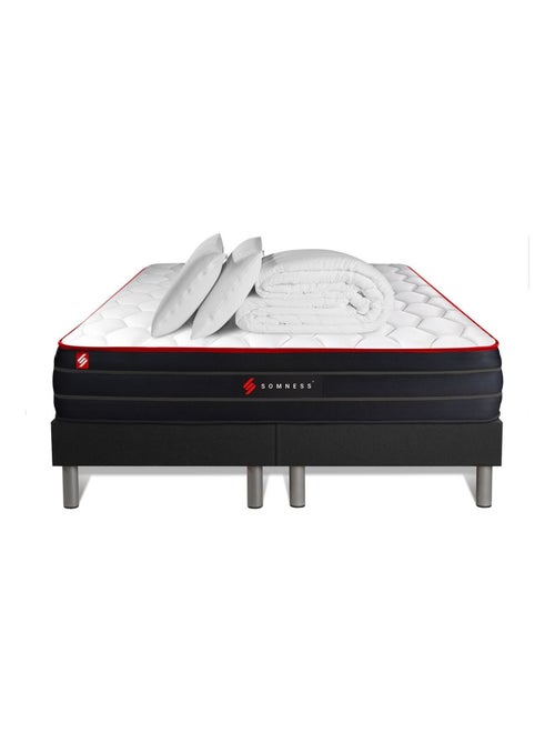 Pack Prêt à dormir avec Matelas Ressorts ensachés et mémoire de forme Somness - Kiabi