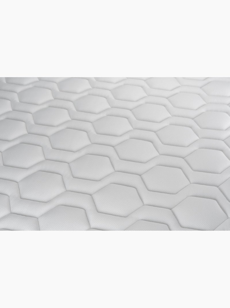 Pack Prêt à dormir avec Matelas Ressorts ensachés et mémoire de forme VITALIT Blanc - Kiabi