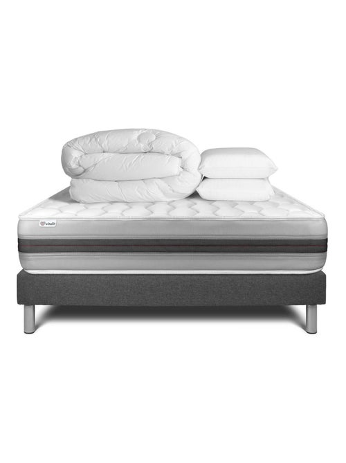 Pack Prêt à dormir avec Matelas Ressorts ensachés et mémoire de forme VITALIT - Kiabi