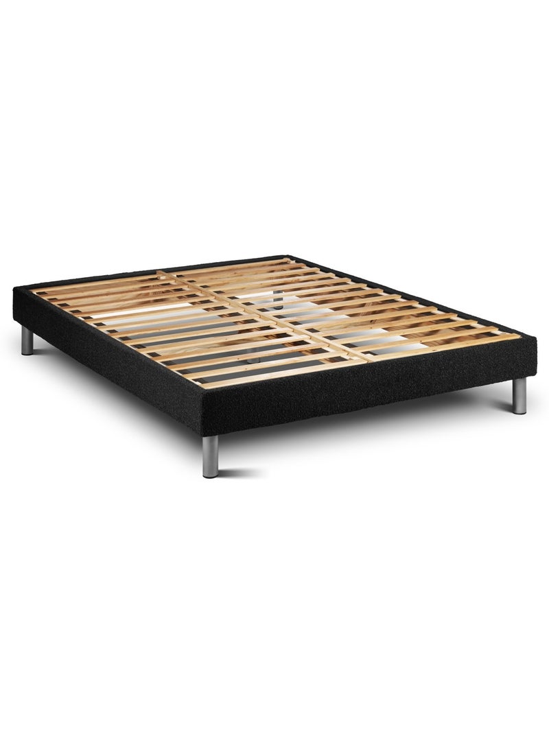 Pack Prêt à dormir avec Matelas Ressorts ensachés et mémoire de forme VITALIT Noir - Kiabi
