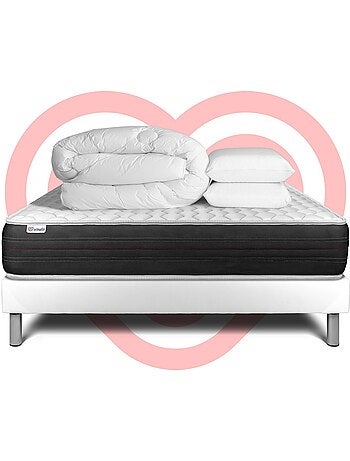 Pack Prêt à dormir avec Matelas Ressorts ensachés VITALIT