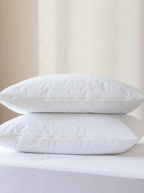 Pack protège matelas et protège oreillers bouclette imperméable - Terre de Nuit - Kiabi