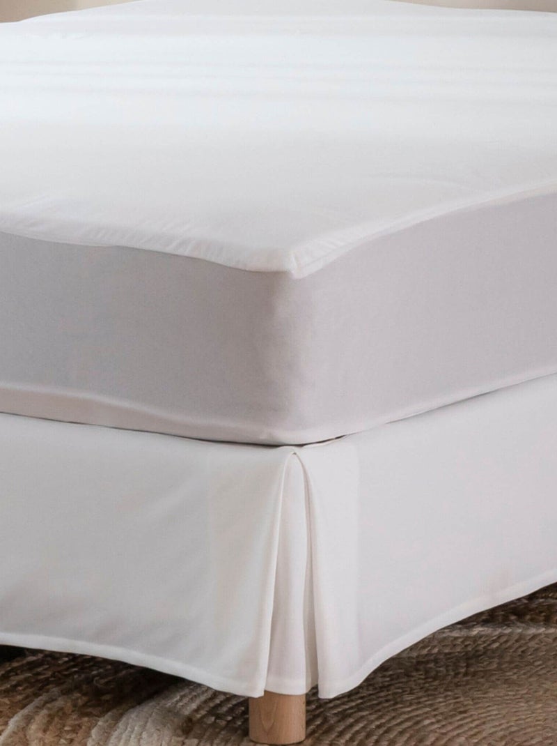 Pack protège matelas et protège oreillers bouclette imperméable - Terre de Nuit Blanc - Kiabi