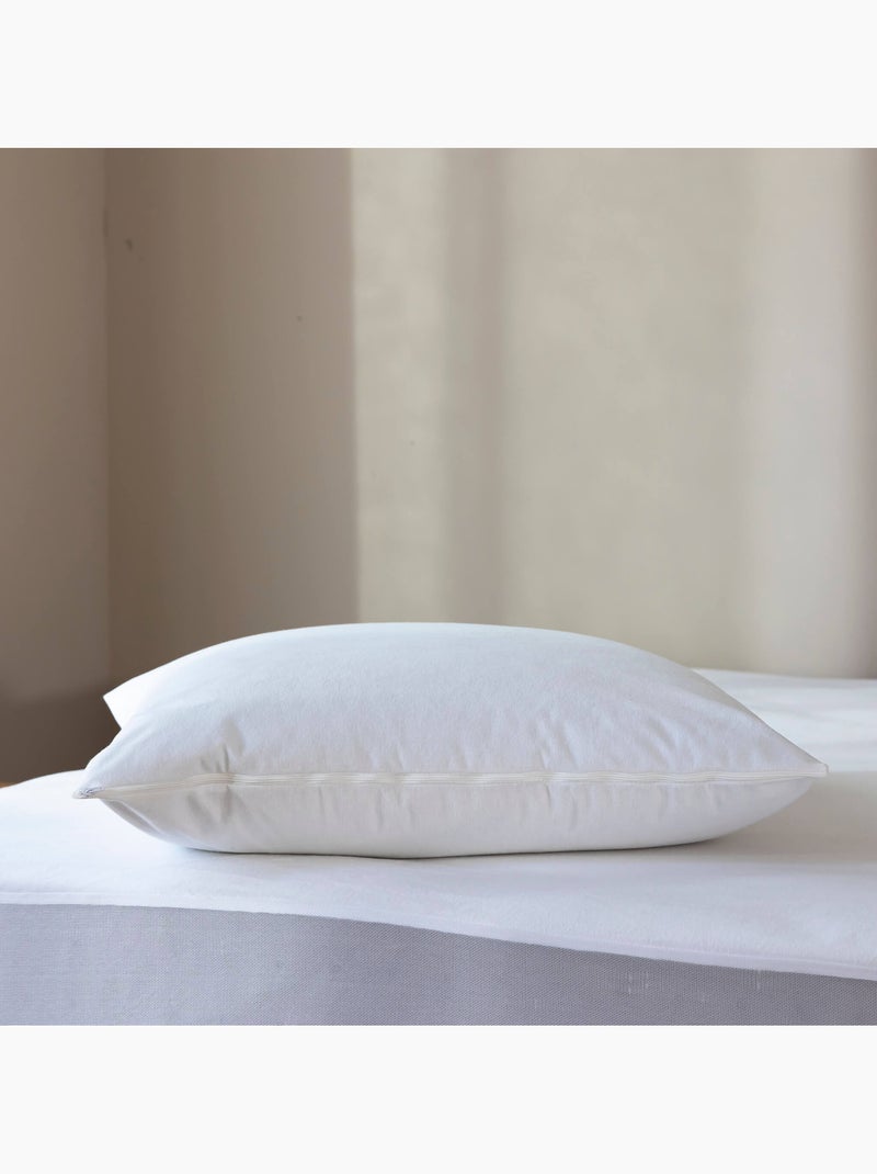 Pack protège matelas et protège oreillers molleton imperméable - Someo Blanc - Kiabi