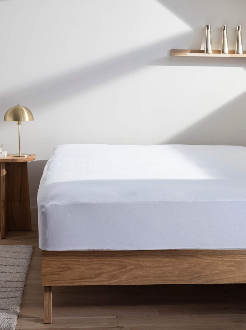Pack protège matelas et protège oreillers molleton imperméable - Someo Blanc - Kiabi