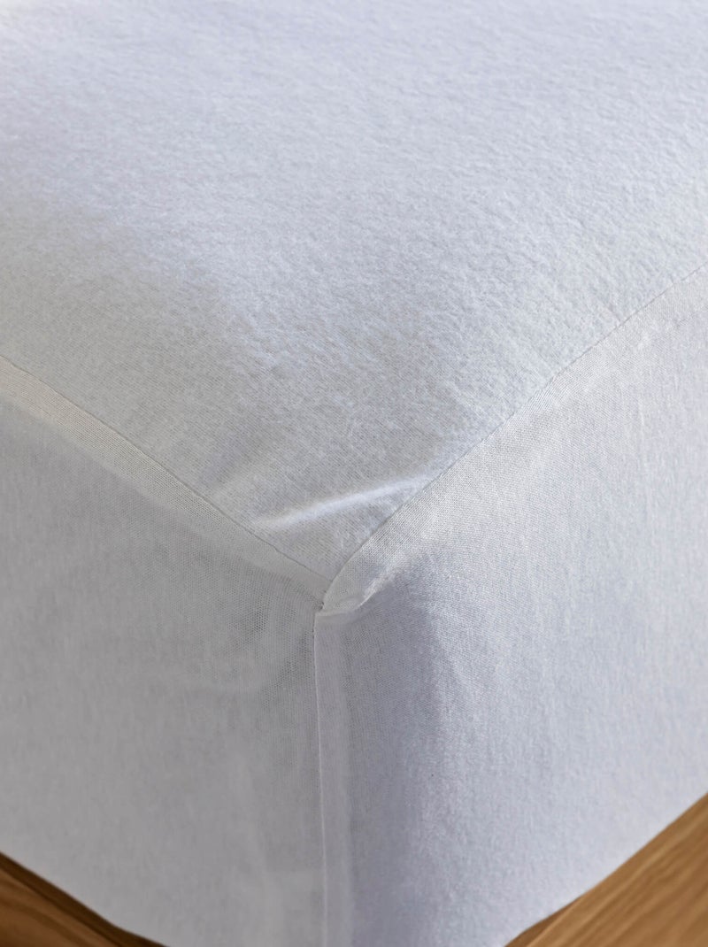 Pack protège matelas et protège oreillers molleton imperméable - Someo Blanc - Kiabi