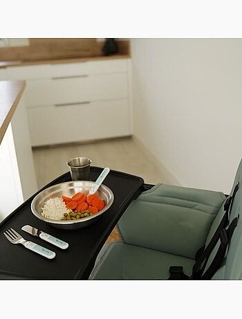 Pack repas - thermobaby - inox - gobelet, bol, assiette creuse, set de couverts