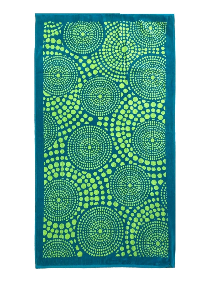 Pack serviette de plage et sac coordonné WAX Vert - Kiabi