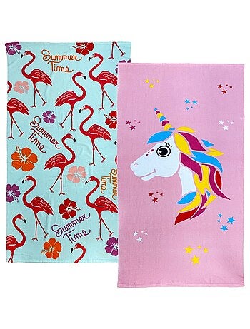 Pack serviette de plage microfibre Likorn et Kamarina