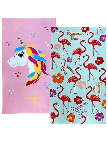 Pack serviette de plage microfibre Likorn et Kamarina