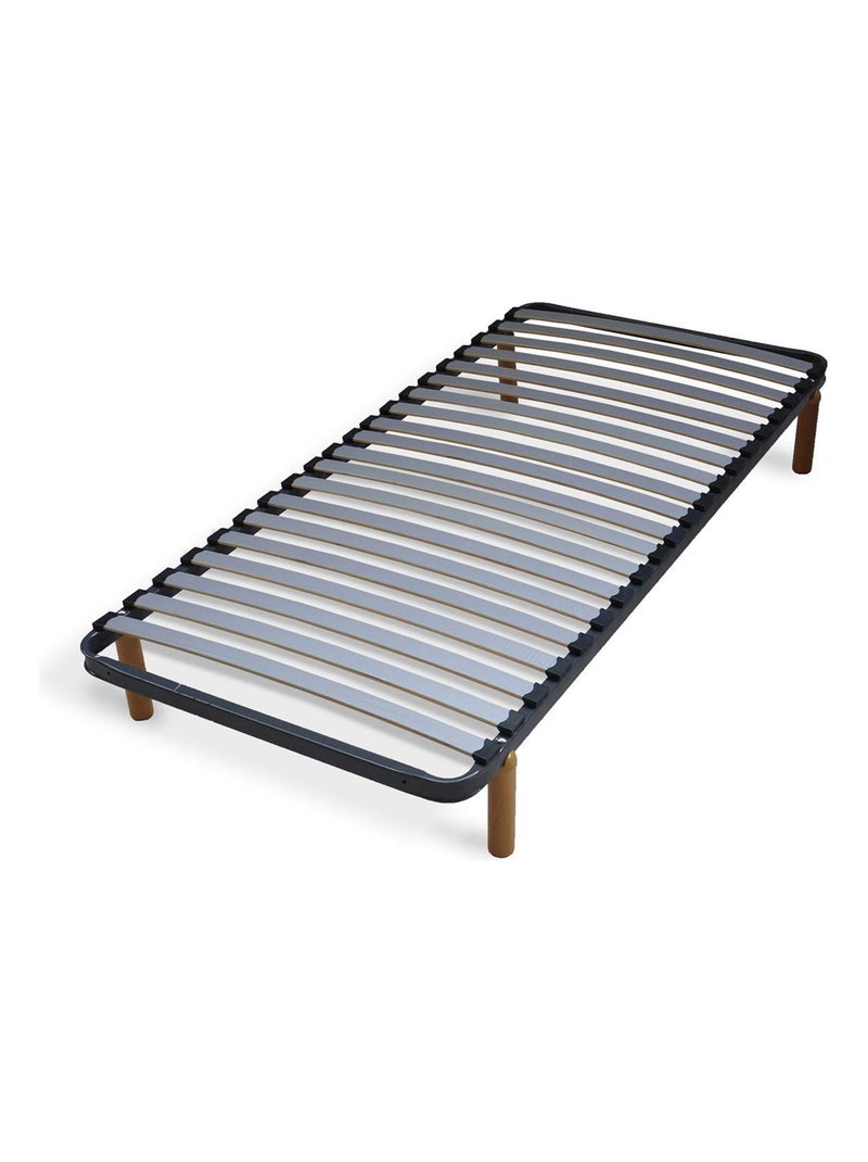 Pack sommier avec pieds et matelas Mira - AKITEN RETAIL Gris - Kiabi