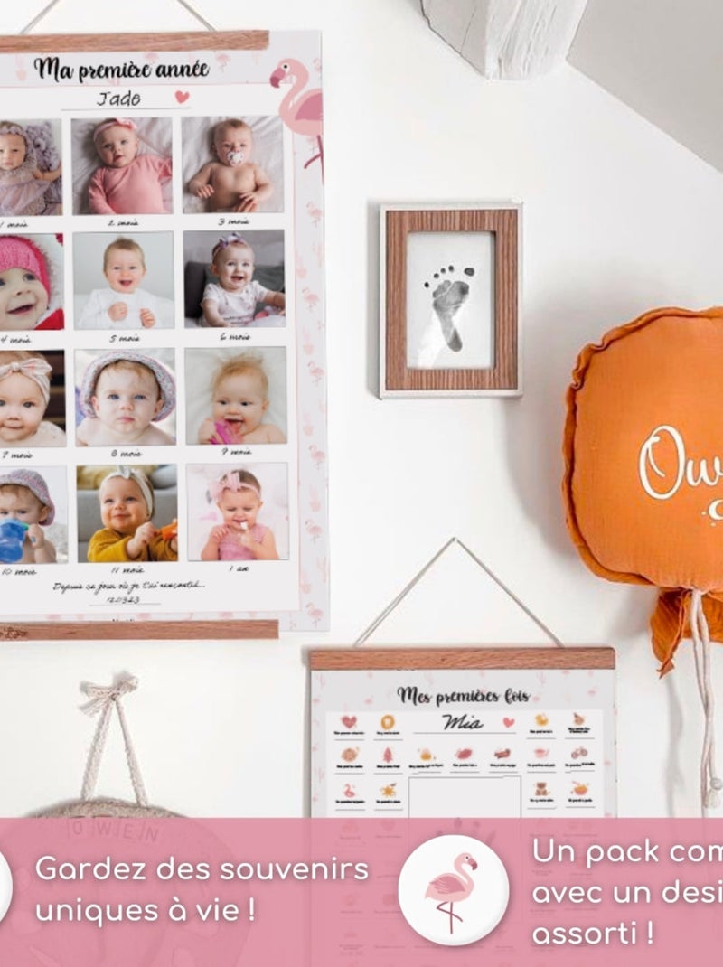 Pack Souvenirs Bébé Complet - My Memories - Flamant Rose - Kiabi
