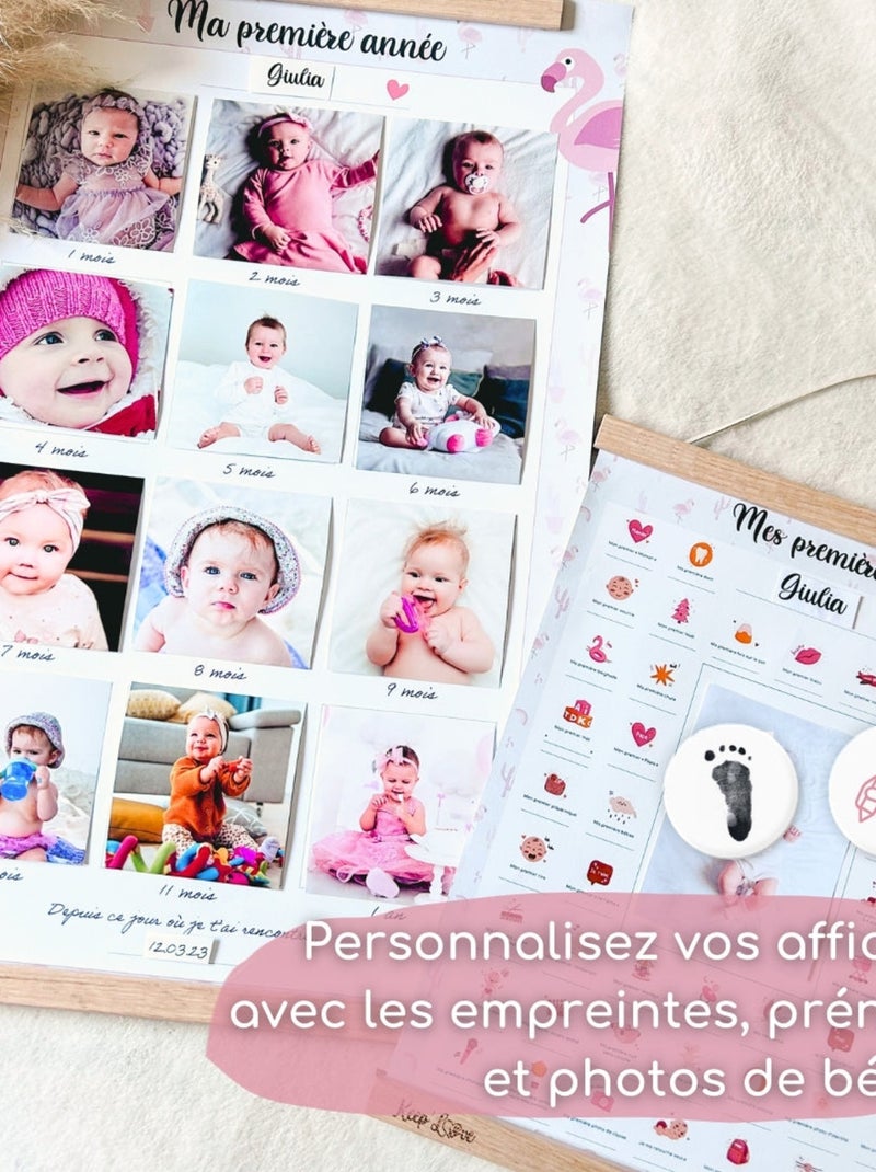 Pack Souvenirs Bébé Complet - My Memories - Flamant Rose - Kiabi