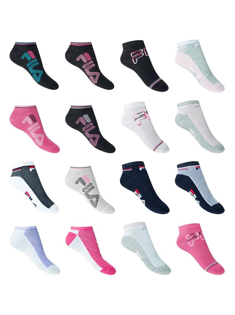 Pack Surprise de 12 Paires de chaussettes Femme Fila Noir - Kiabi