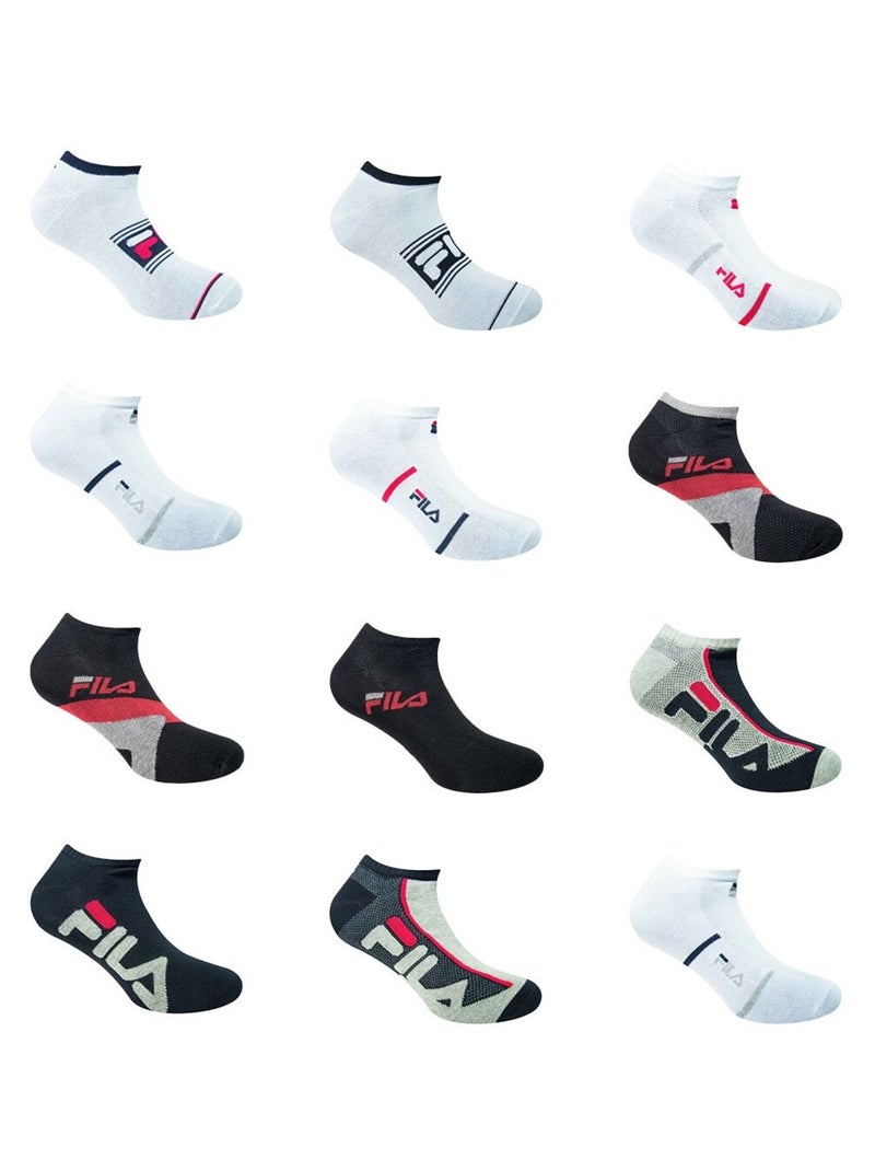 Pack Surprise de 12 Paires de chaussettes homme Fila Multicolore - Kiabi
