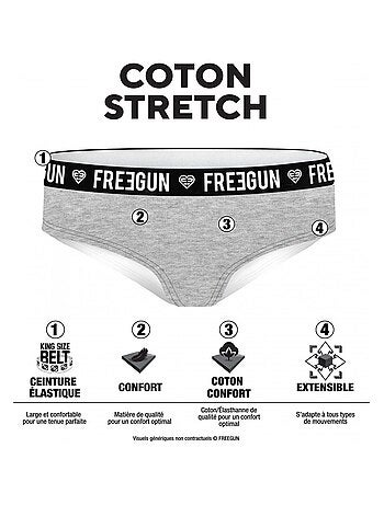 Pack Surprise de 3 Boxers coton femme Freegun