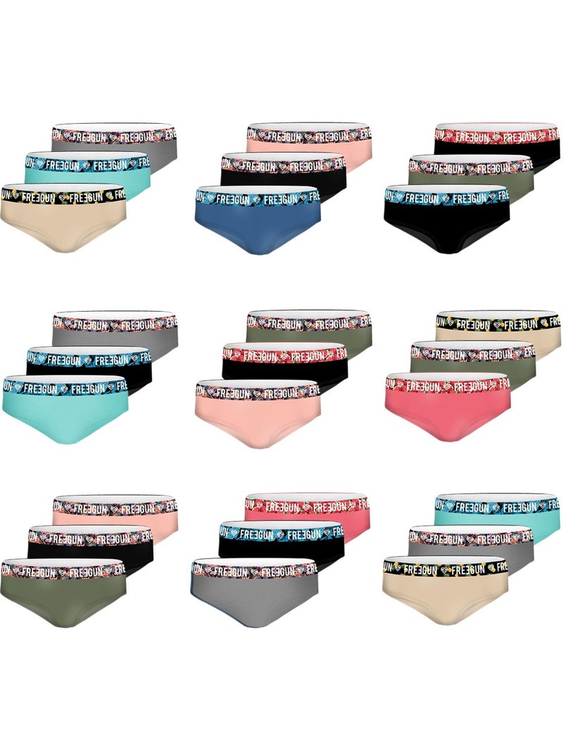 Pack Surprise de 3 Boxers coton femme Freegun Noir - Kiabi