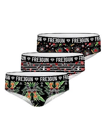 Pack Surprise de 3 Boxers microfibre femme Freegun