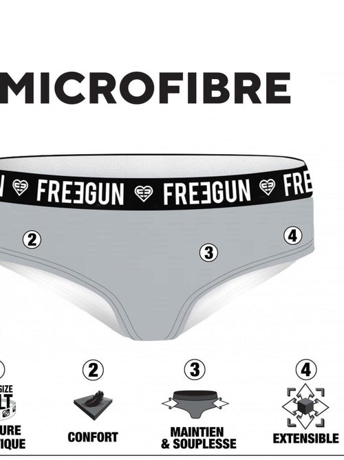 Pack Surprise de 3 Boxers microfibre fille Freegun - Kiabi