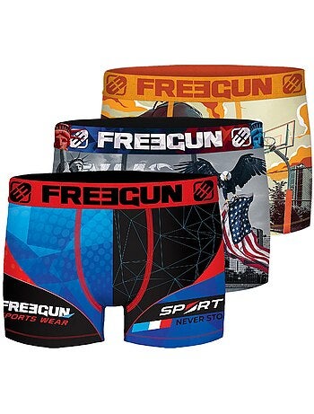 Pack Surprise de 3 Boxers microfibre garçon Freegun