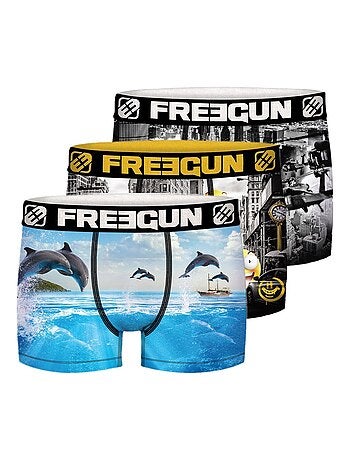 Pack Surprise de 3 Boxers microfibre garçon Freegun