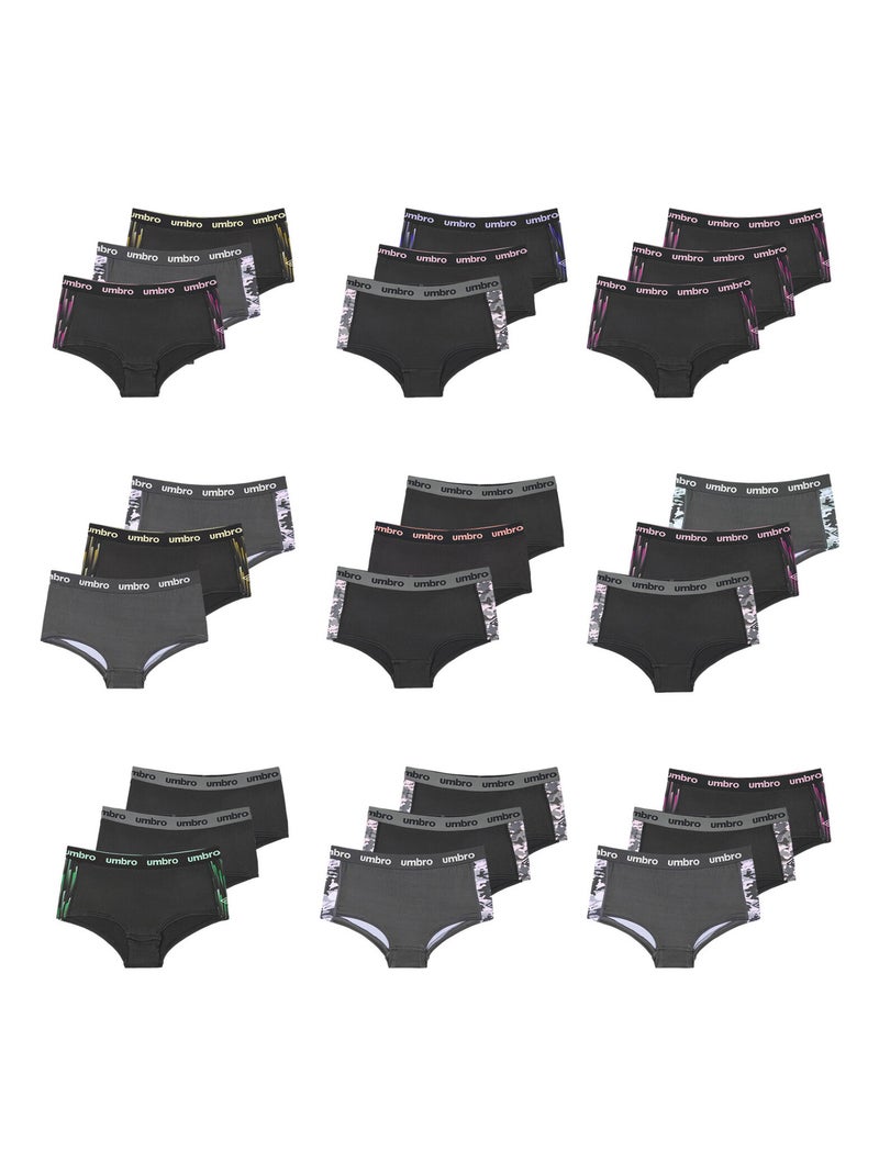 Pack surprise de 3 culottes femme Umbro Noir - Kiabi