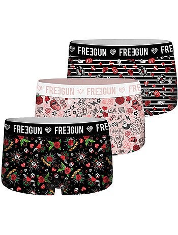 Pack Surprise de 3 Shortys microfibre fille Freegun