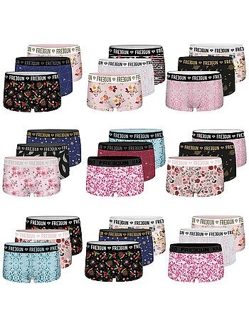 Pack Surprise de 3 Shortys microfibre fille Freegun