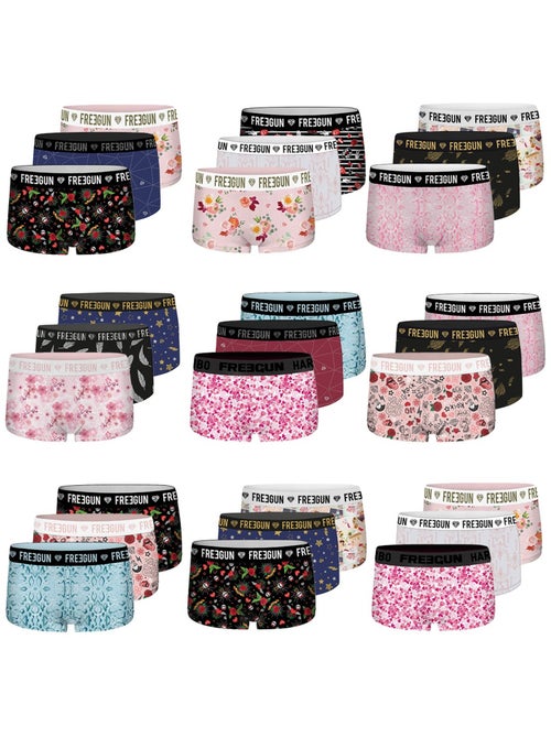 Pack Surprise de 3 Shortys microfibre fille Freegun - Kiabi