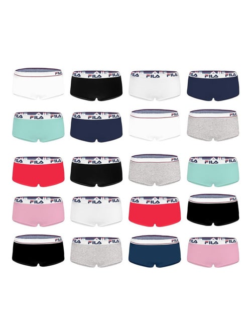 Pack Surprise de 4 Boxers coton femme Fila - Kiabi