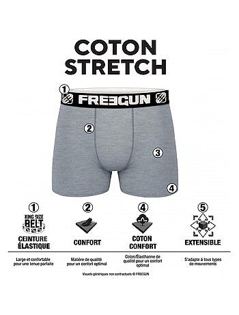 Pack Surprise de 5 Boxers coton garçon Freegun
