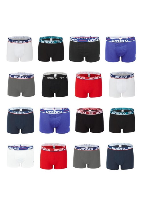 Pack Surprise de 5 Boxers homme 100% Coton Umbro - Kiabi