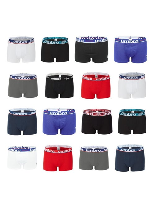 Pack Surprise de 5 Boxers homme 100% Coton Umbro - Kiabi