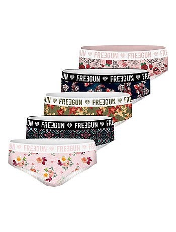 Pack Surprise de 5 Boxers microfibre femme Freegun