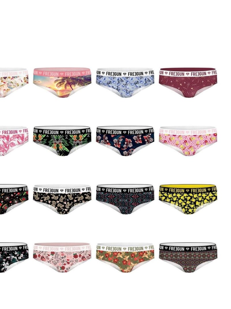 Pack Surprise de 5 Boxers microfibre fille Freegun Rose - Kiabi