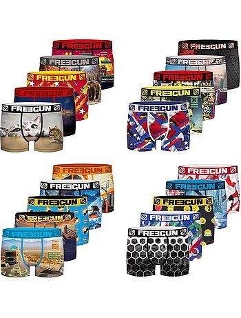 Pack Surprise de 5 Boxers microfibre gar?on Freegun