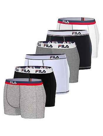 Pack Surprise de 6 Boxers coton homme Fila