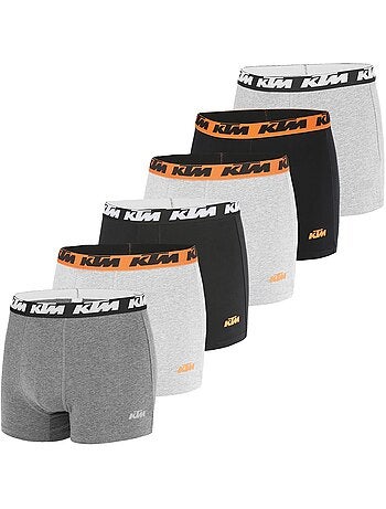 Pack surprise de 6 boxers coton homme Ktm