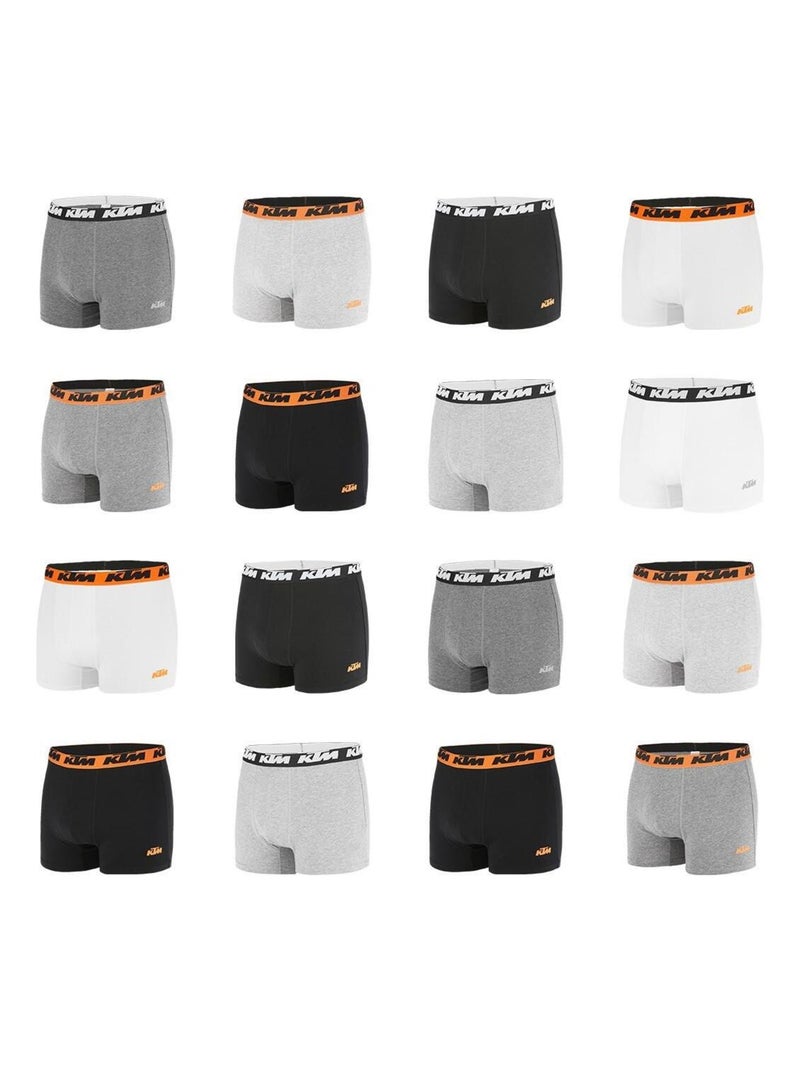 Pack surprise de 6 boxers coton homme Ktm Noir - Kiabi