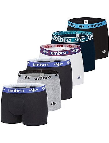 Pack Surprise de 6 Boxers coton homme Umbro