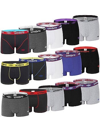 Pack Surprise de 6 Boxers coton homme Umbro