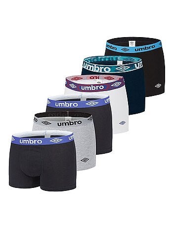 Pack Surprise de 6 Boxers coton homme Umbro