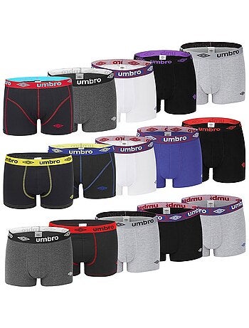 Pack Surprise de 6 Boxers coton homme Umbro