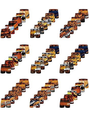 Pack surprise de 6 boxers homme Ktm