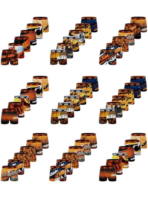 Pack surprise de 6 boxers homme Ktm - Kiabi