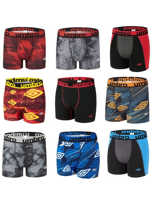 Pack Surprise de 6 Boxers microfibre homme Umbro - Kiabi