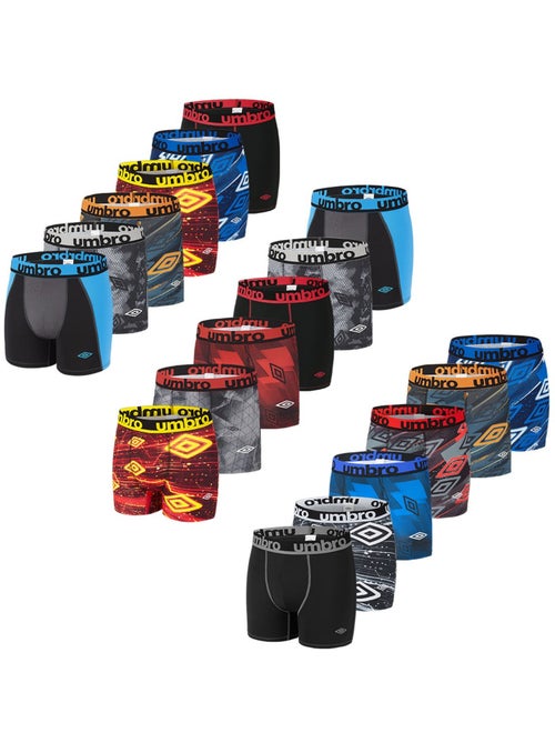 Pack Surprise de 6 Boxers microfibre homme Umbro - Kiabi